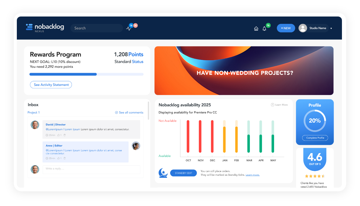 professional video editing